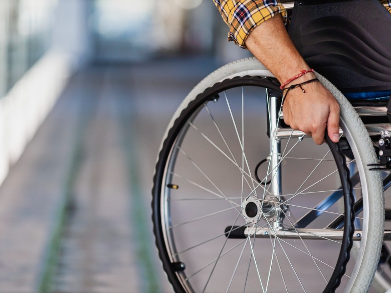 Man in wheelchair
