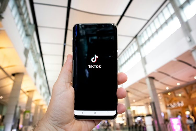 TikTok on phone