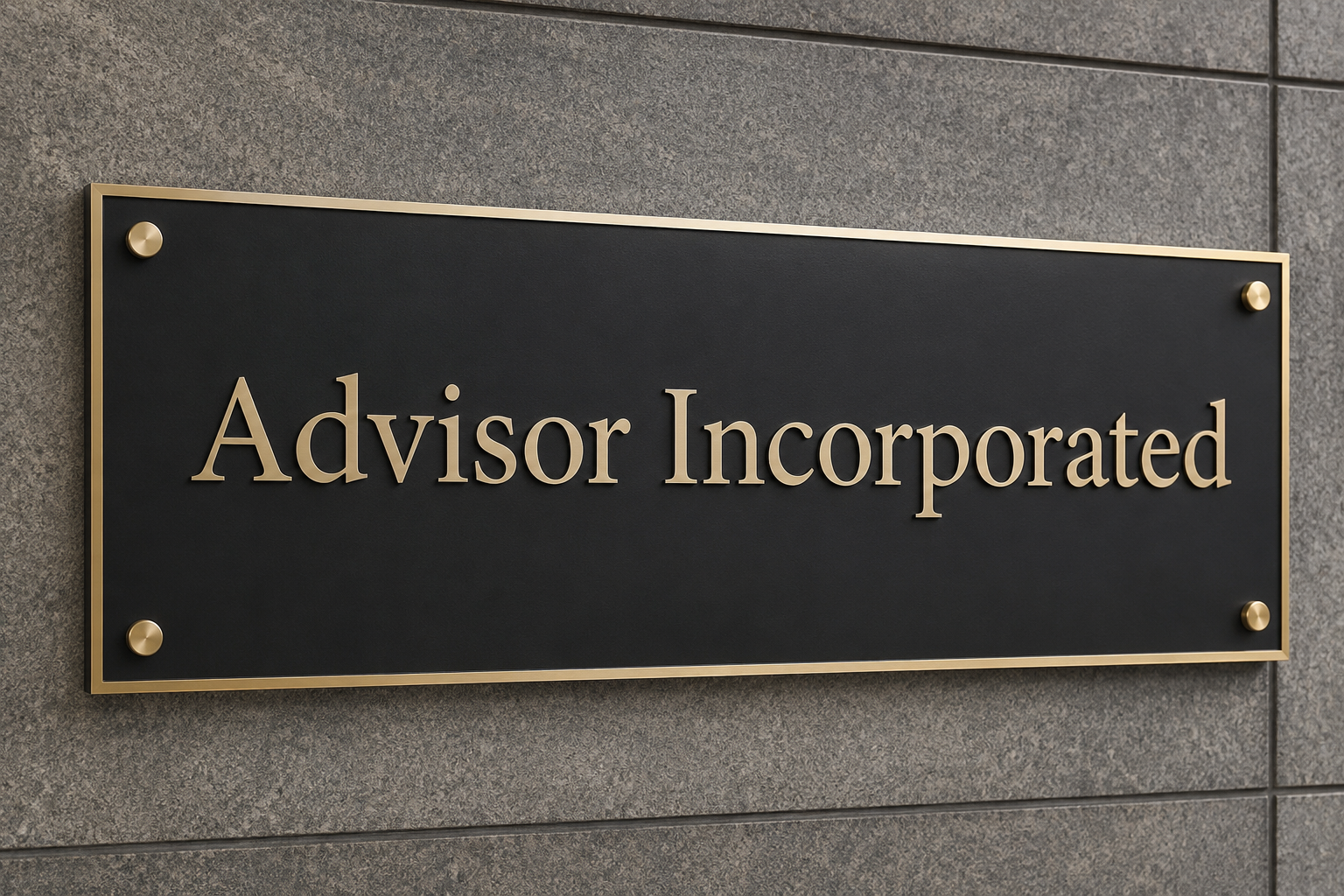 Advisor incorporation